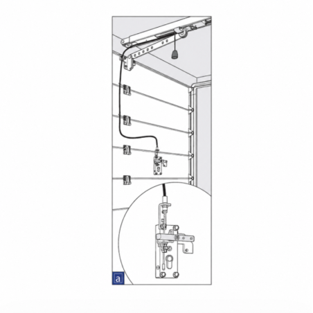 Kit de déverrouillage extérieur pour porte sectionnelle