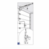 Kit de déverrouillage extérieur pour porte sectionnelle