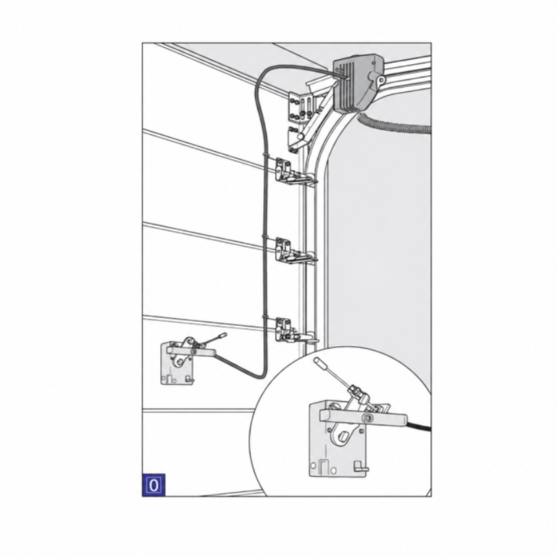 Kit de déverrouillage extérieur pour porte sectionnelle