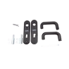 Garniture PVC noire pour porte ZK Novoferm
