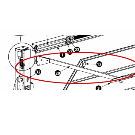 Rails horizontaux Trafeco Novoferm