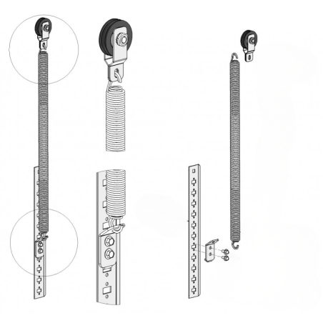 Ressorts compatibles 754 porte sectionnelle Hörmann