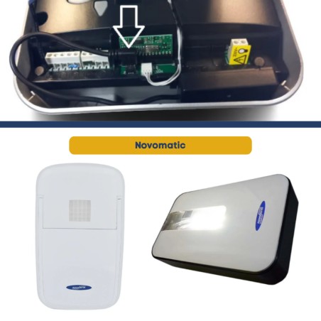 Branchement module wifi sur motorisation Novomatic Novoferm