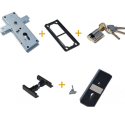 Kit serrure de porte basculante monoparoi