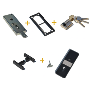 Kit serrure de porte basculante monoparoi