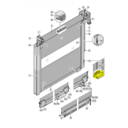 Boîtier de transmission pour porte de garage rapide enroulable Hörmann