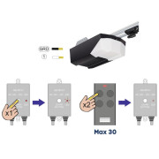 Récepteur universel avec 2 télécommandes