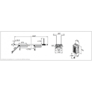 Motorisation Sommer S9110 Tiga+ 1100N avec rail 2750 mm sans télécommande pour porte de garage souterrain et collectif