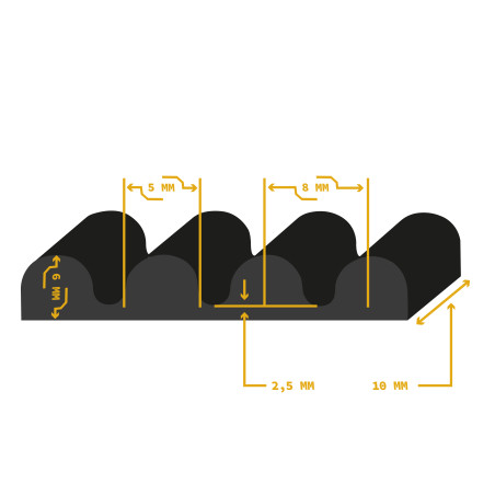 Courroie crantée pour moteurs Novomatic Novoferm NFF41830B