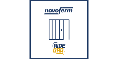 Charnière d'extrémité double de porte de garage industrielle Novoferm NL1215220
