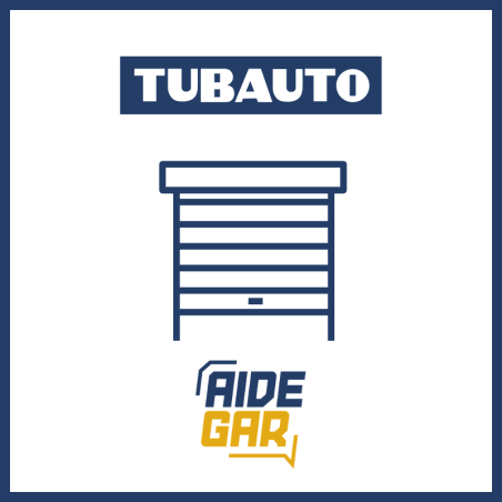 Cache ressort blanc RAL 9016 pour porte de garage enroulable Roll'auto Tubauto.