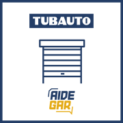 Cache ressort blanc RAL 9016 pour porte de garage enroulable Roll'auto Tubauto.