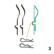 Kit de retenue pour Portes Basculantes Novoferm