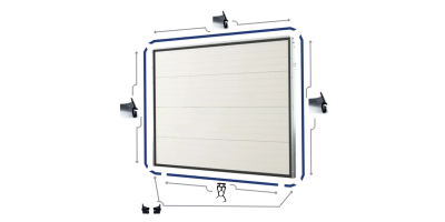 Kit joints bas, haut et verticaux de porte de garage sectionnelle Maeva Novoferm