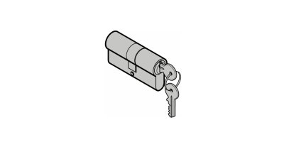 Double cylindre 30 + 30 mm profilé pour porte de garage latéral Hormann HST 4019465