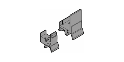 Support pour joint de butée côté courbe pour porte latéral Hormann HST 4016681