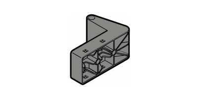 Support de galet de guidage pour porte de garage latérale Hormann HST 4004139