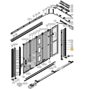 Joint latéral huisserie pour porte de garage coulissante Hormann HST