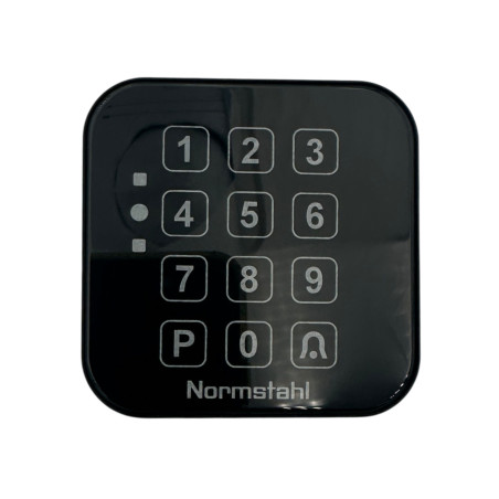 Digicode_sans_fil_radio_3_canaux_433_MHz_pour_porte_de_garage_Normstahl_400903600000
