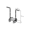 Côtes du kit de suspension au plafond pour rail de motorisation Sommer Pro+, Base+, et Aperto A550L/A800XL de porte de garage