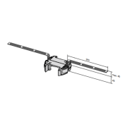Côtes du kit de suspension au plafond pour rail de motorisation Sommer Pro+, Base+, et Aperto A550L/A800XL de porte de garage