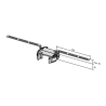 Côtes du kit de suspension au plafond pour rail de motorisation Sommer Pro+, Base+, et Aperto A550L/A800XL de porte de garage