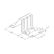 Schéma de charnière latérale réglable pour porte de garage sectionnelle f334
