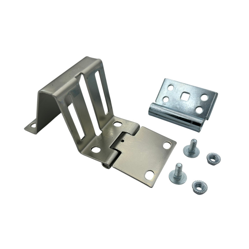 Charnière latérale galvanisée pour porte de garage sectionnelle.