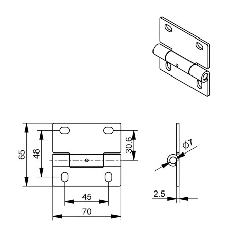 Charnière_Intermédiaire_Acier_Galvanisé_La_Toulousaine_pour_la_portes_de_garage_sectionnelles_F332-N10