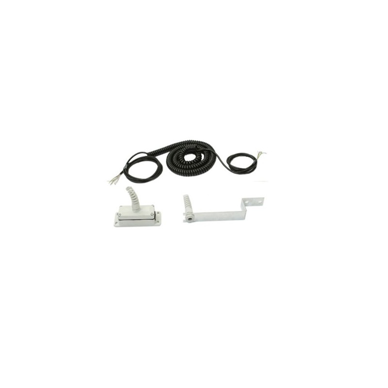 Kit de connexion pour barre palpeuse de porte de garage avec câble spiralé et boîte de dérivation
