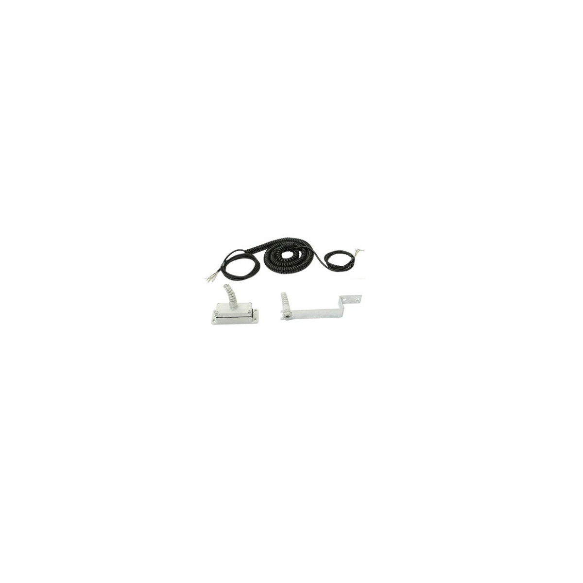 Kit de connexion pour barre palpeuse de porte de garage avec câble spiralé et boîte de dérivation