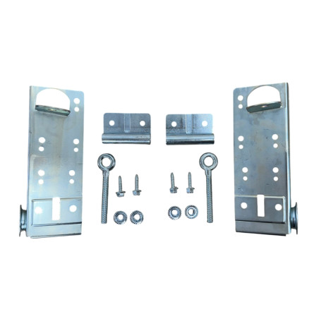 Plaque de base et support de roulette pour porte de garage sectionnelle