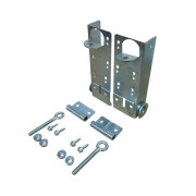 Plaque de base et support de roulette pour porte de garage sectionnelle