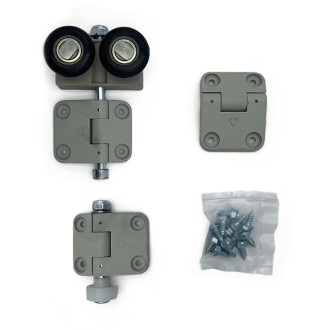 Charnières et roulettes galets Novoferm pour portes de garage Iso 45 latérales coulissantes NFF41520
