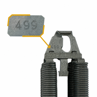 Ressorts n°499 pour portes de garage basculantes Novoferm DL 80026012