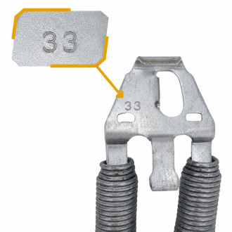Ressorts n°33 pour portes de garage basculantes Novoferm