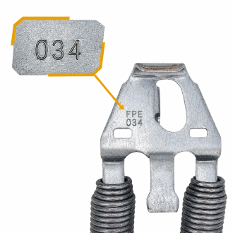 Ressort de traction FPE 034 pour porte de garage basculante Novoferm 10700434