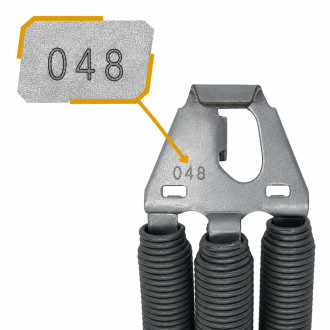 Ressorts de traction numéro 48 pour portes de garage basculantes Novoferm 10700120