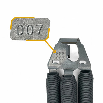 Ressorts FPE 007 pour portes de garage sectionnelles Novoferm 10700407