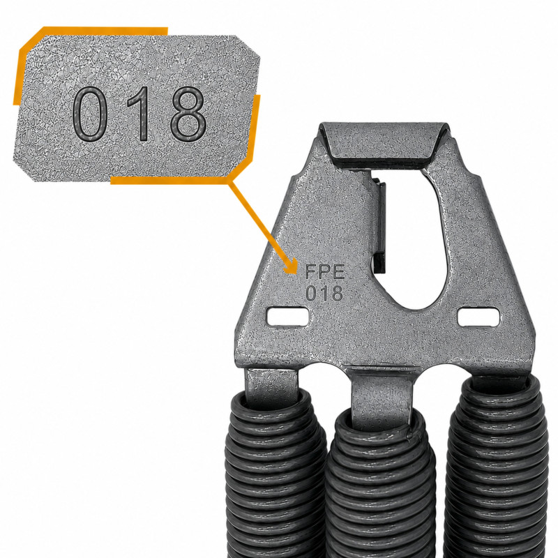 Ressorts FPE 018 pour portes de garage sectionnelles Novoferm 10700418