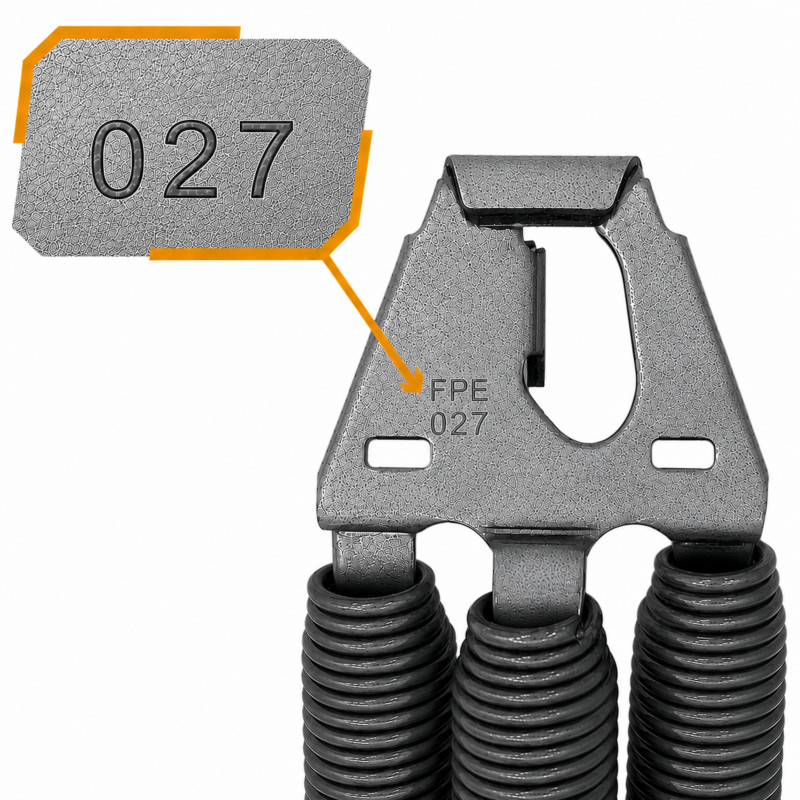 Ressorts FPE 027 pour portes de garage sectionnelles Novoferm 10700427