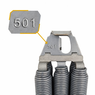 Ressorts n°501 pour portes de garage basculantes Delliso et DL Novoferm NFF12080