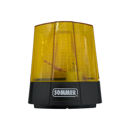 Feu d'avertissement 24V avec ampoule pour motorisation Sommer 5069V001 de porte de garage.
