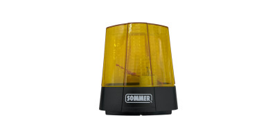 Feu d'avertissement 24V avec ampoule pour motorisation Sommer 5069V001 de porte de garage.