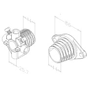 Ressort de torsion sur mesure 44 mm diamètre intérieur