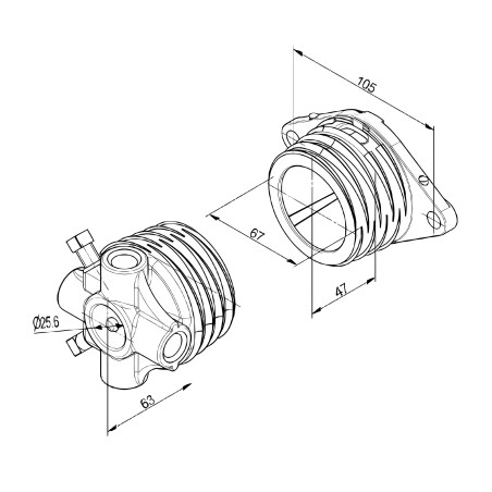 Ressort de torsion Ø 67mm porte de garage sectionnelle industrielle