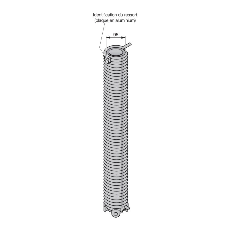 Ressort de torsion R73 Hörmann pour porte de garage sectionnelle industrielle