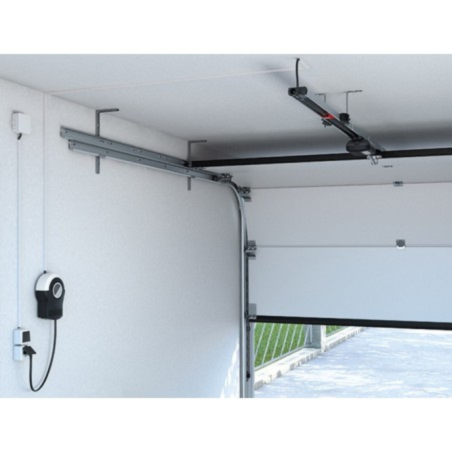 Vue posé Kit motorisation Pro+ avec rail 2750 mm Sommer pour porte de garage