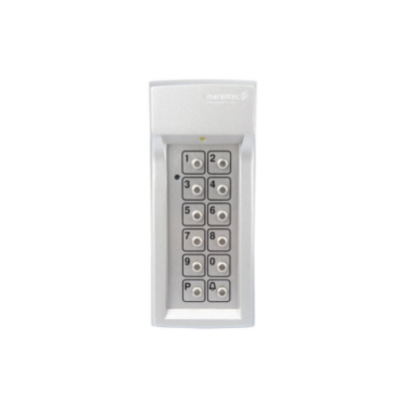 Clavier à code sans fil anti vandalisme Marantec Command 222 4 canaux Multi-Bit boîtier métallique IP65 868 ou 433 MHz