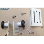 Kit supports galets réglables pour panneau haut de porte de garage sectionnelle La Toulousaine RE100 et RT200